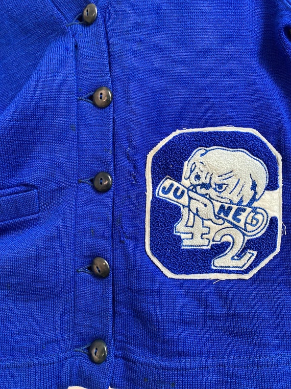 Vintage 40s 1942 XS Bulldog Patch School Varsity … - image 3