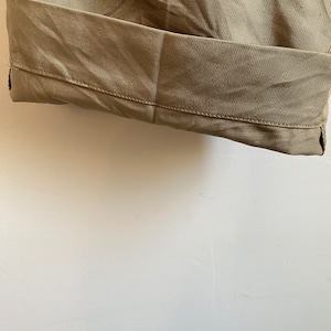 Pantalon chino kaki en coton officier vintage des années 50, poches à rabat, fermeture à glissière 31 image 7
