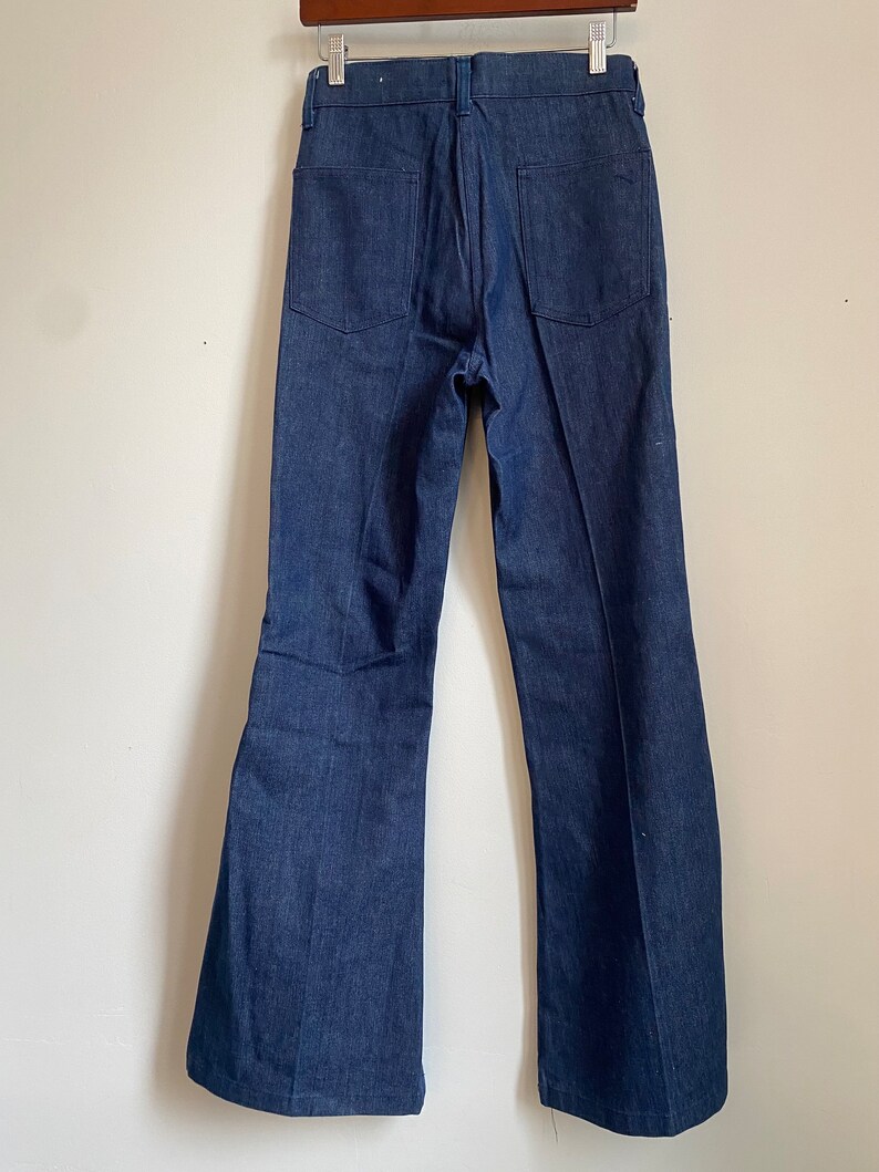 Deadstock Vintage Deadstock Rappers by Washington Mfg Deadstock Navy Denim Flare ...