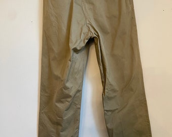 パンツ 60s army trousers chino 33x31 60s Vintage Vietnam Era Cotton Khaki Army Chino Pants 33