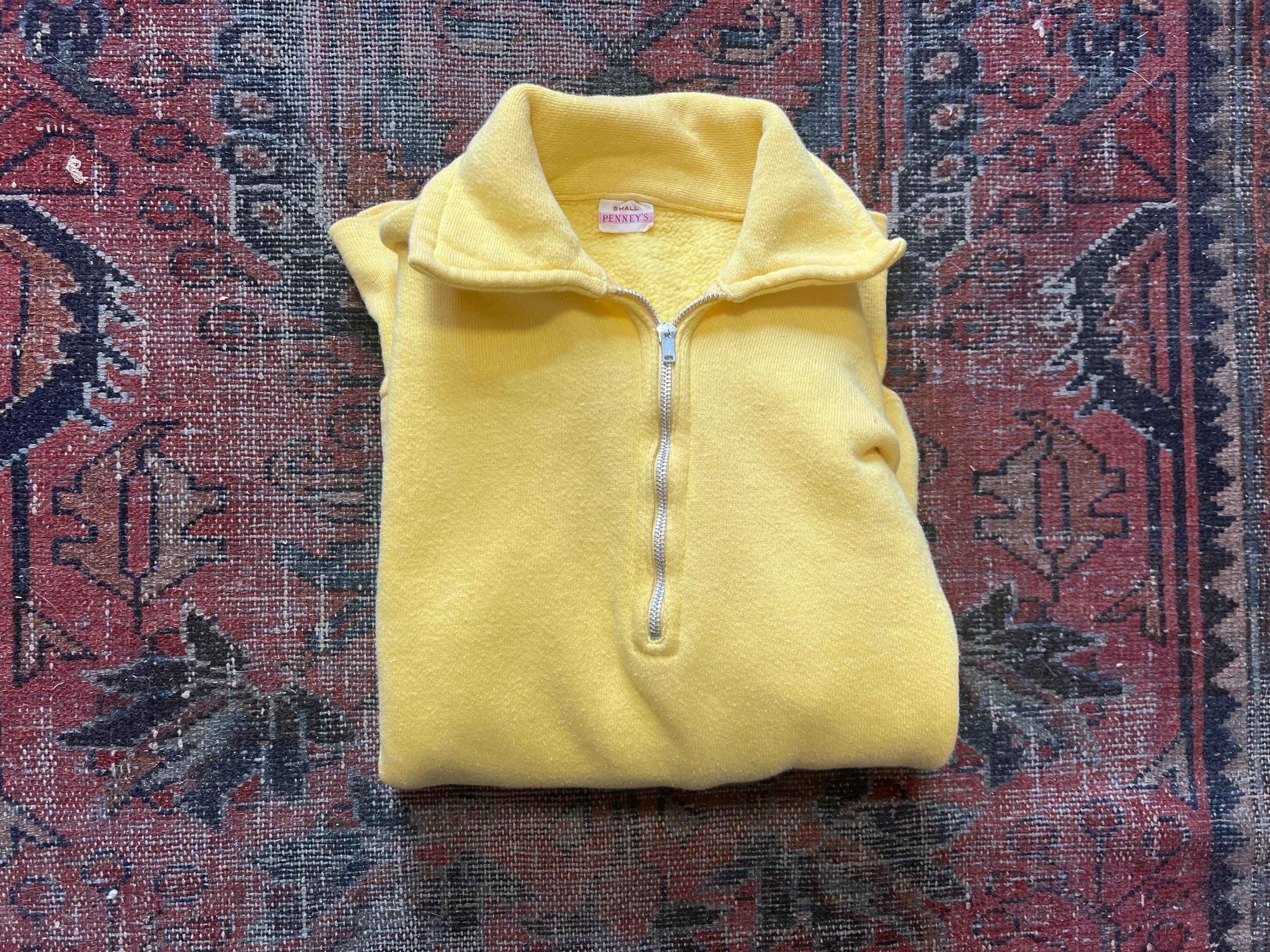 Vintage 1950's Quarter Zip Sweatshirt - Etsy Vintage 1950's Quarter Zip Sweatshirt - Etsy
