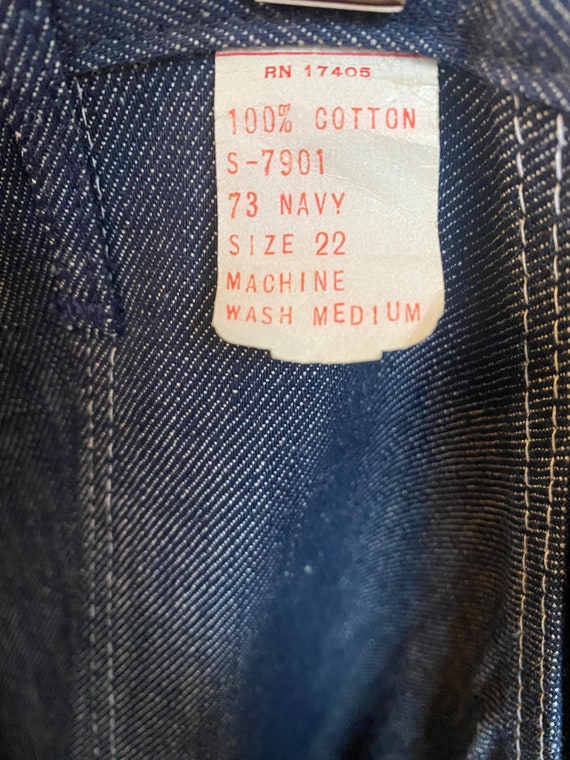 Vintage Deadstock denim side zip jeans - image 4