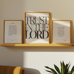 Christian Scripture Wall Art Set – Minimalist Bible Verse Posters ...