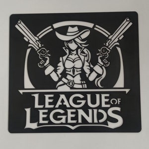 Miss Fortune, League of Legends, laser cut, digital file.