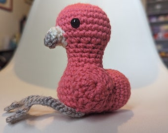 Crochet flamingo plushie