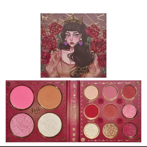 Cute Rose girl eyeshadow palette Christmas gift 13 colors