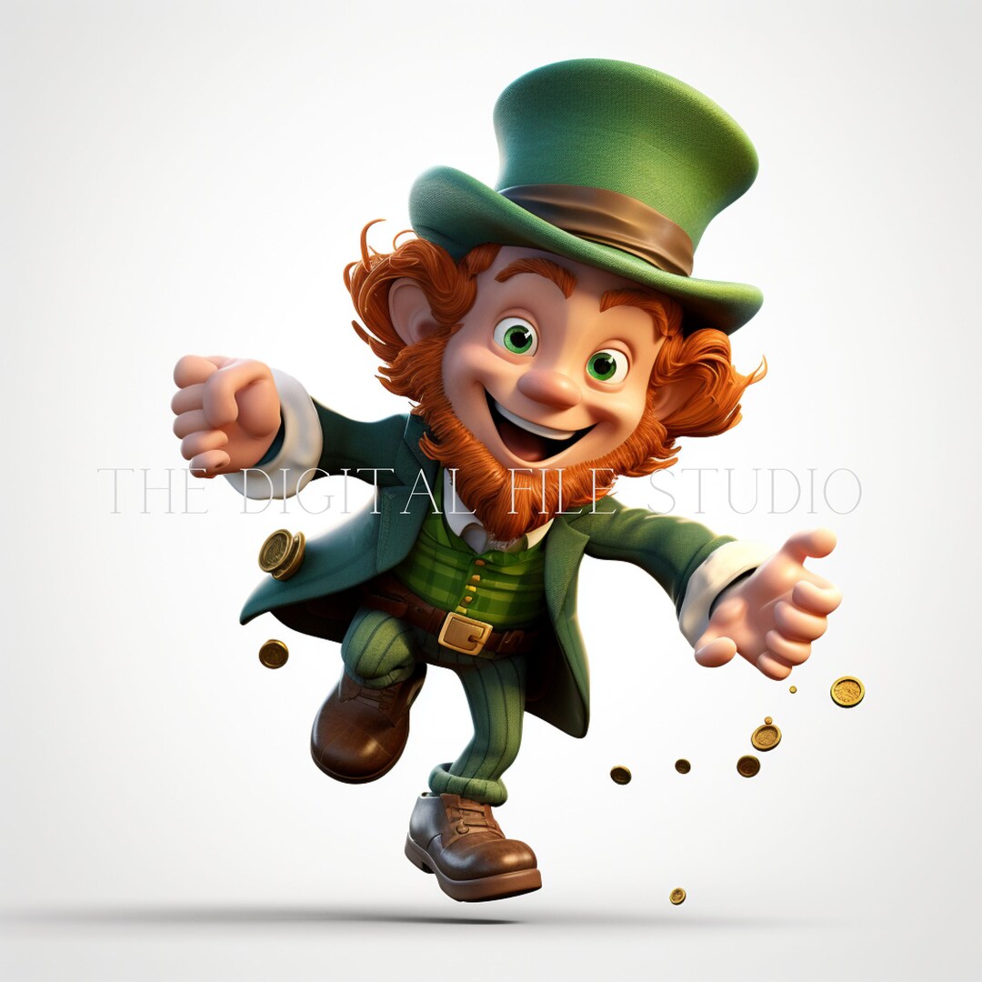 12 Cartoon Leprechaun High-quality Designs PNGJPGPDF Clip Art 12 ...