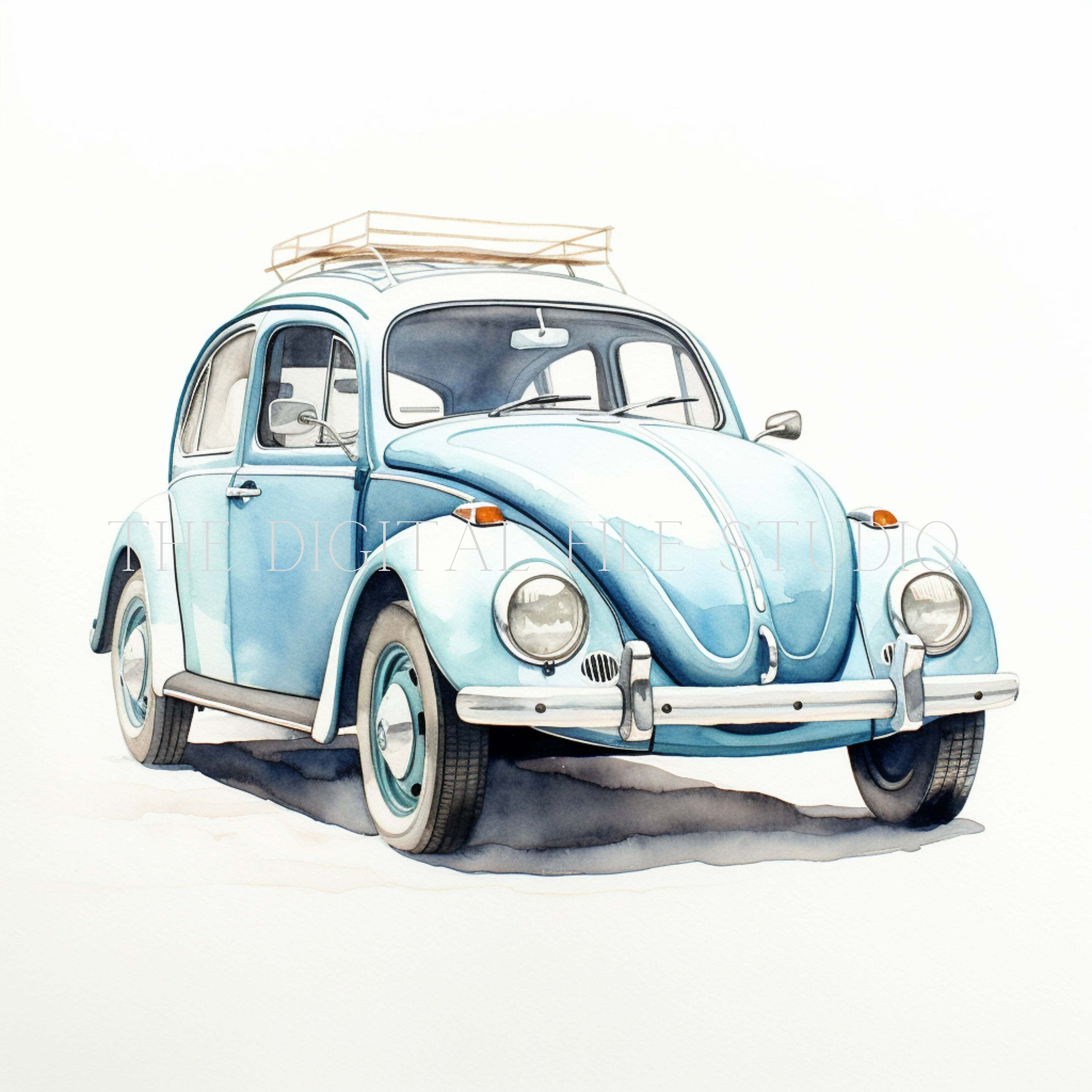 12 High-quality Designs of Volkswagen Beetle Clip Art 12 PNGJPGPDF
