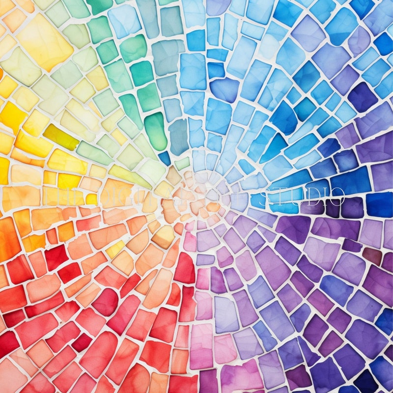 Abstract Mosaic - Etsy