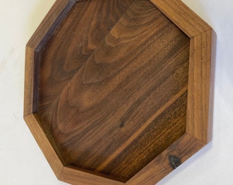 Walnut octagon charcuterie tray