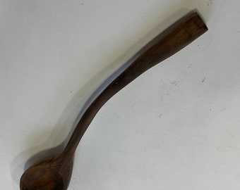 Right handed walnut spoon