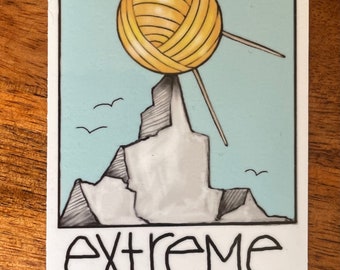 Extreme Knitting Sticker