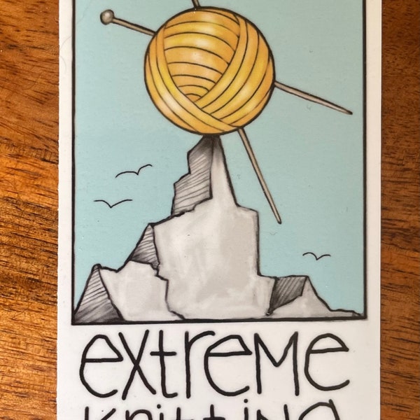 Extreme Knitting Sticker