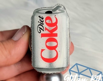 Diet Soda Cola Can Badge Reel