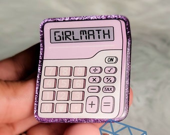 Girl Math Calculator Badge Reel