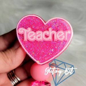 Dolly Teacher Heart, Teacher Appreciation Badge Reel