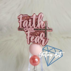 Faith over Fear, Cross, Christian Badge Reel