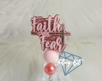 Faith over Fear, Cross, Christian Badge Reel
