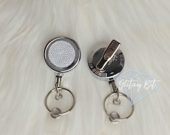 Heavy Duty Interchangeable Badge Reel Base, Swivel Alligator Clip