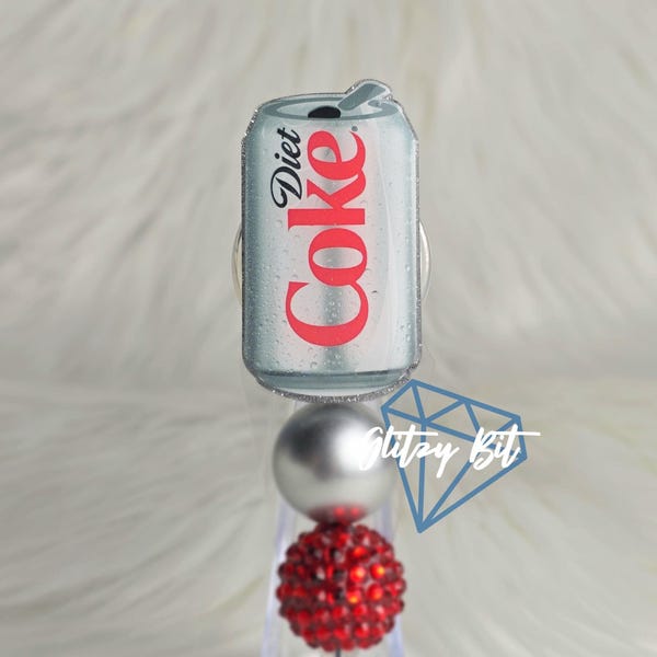 Diet Soda Cola Can Badge Reel