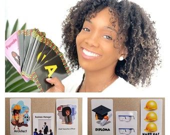 Aspiration ABC 123 African American Flashcards