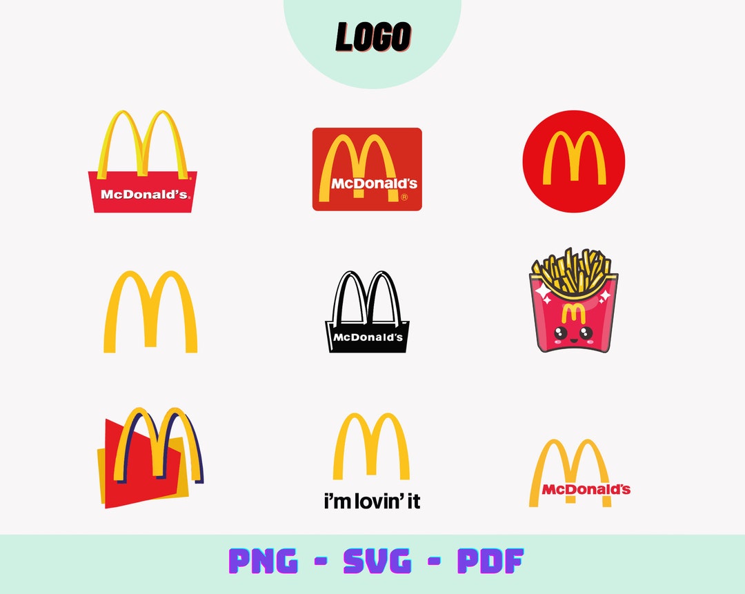 Mcdonald's Logo, Clipart, Stickers, Logo, Mccafe Logo, Svg,png Files ...