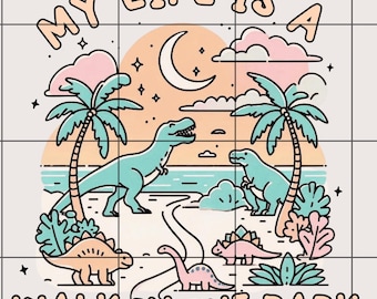 My Life is a Walk in the Park PNG: Dinosaur Design (Digital Download)