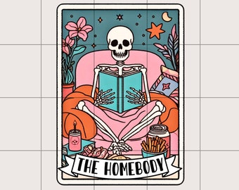The Homebody Tarot Card PNG | Sublimation Design | Trending Now | Digital Downloads | Shirt Designs | Tumbler Design | Sticker PNG