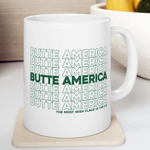Butte America Mug | Montana-Inspired Coffee Cup | Butte Montana Souvenir| Vintage Butte mug