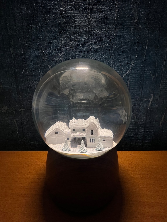 Palla di neve personalizzata Invia una foto della tua casa e immagina che  sia all'interno di una palla di neve. La tua casa in un mappamondo Palla di  neve personalizzata 