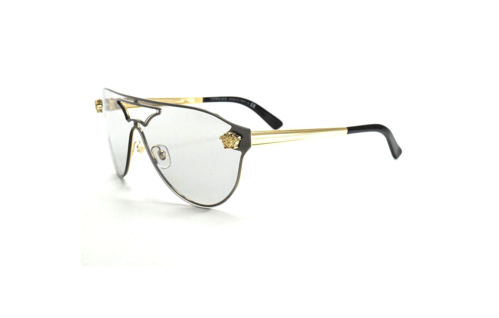 Versace Mirrored Aviators 2161 Sunglasses Versace VE 2161 (1002F9) VE2161 O2161 Woman  main image 4