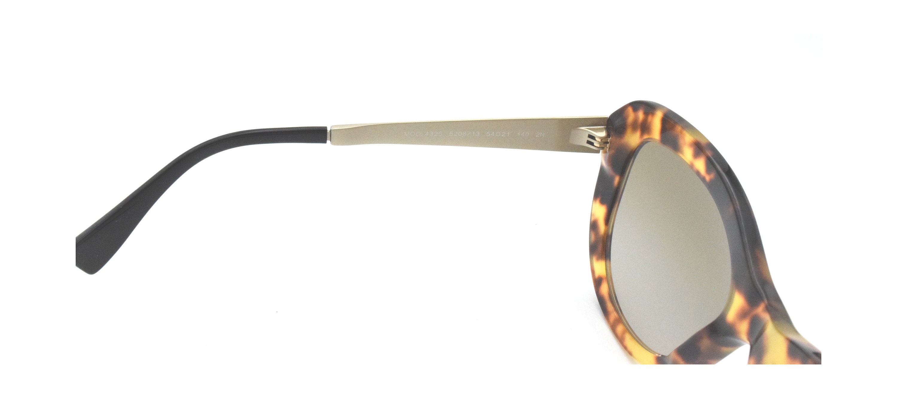 Versace Women Tortoise Sunglasses MOD 4325 A 5208 13 2N 54 Metal Signature Cat-Eye Sunglasses Havana | VERSACE US main image 4