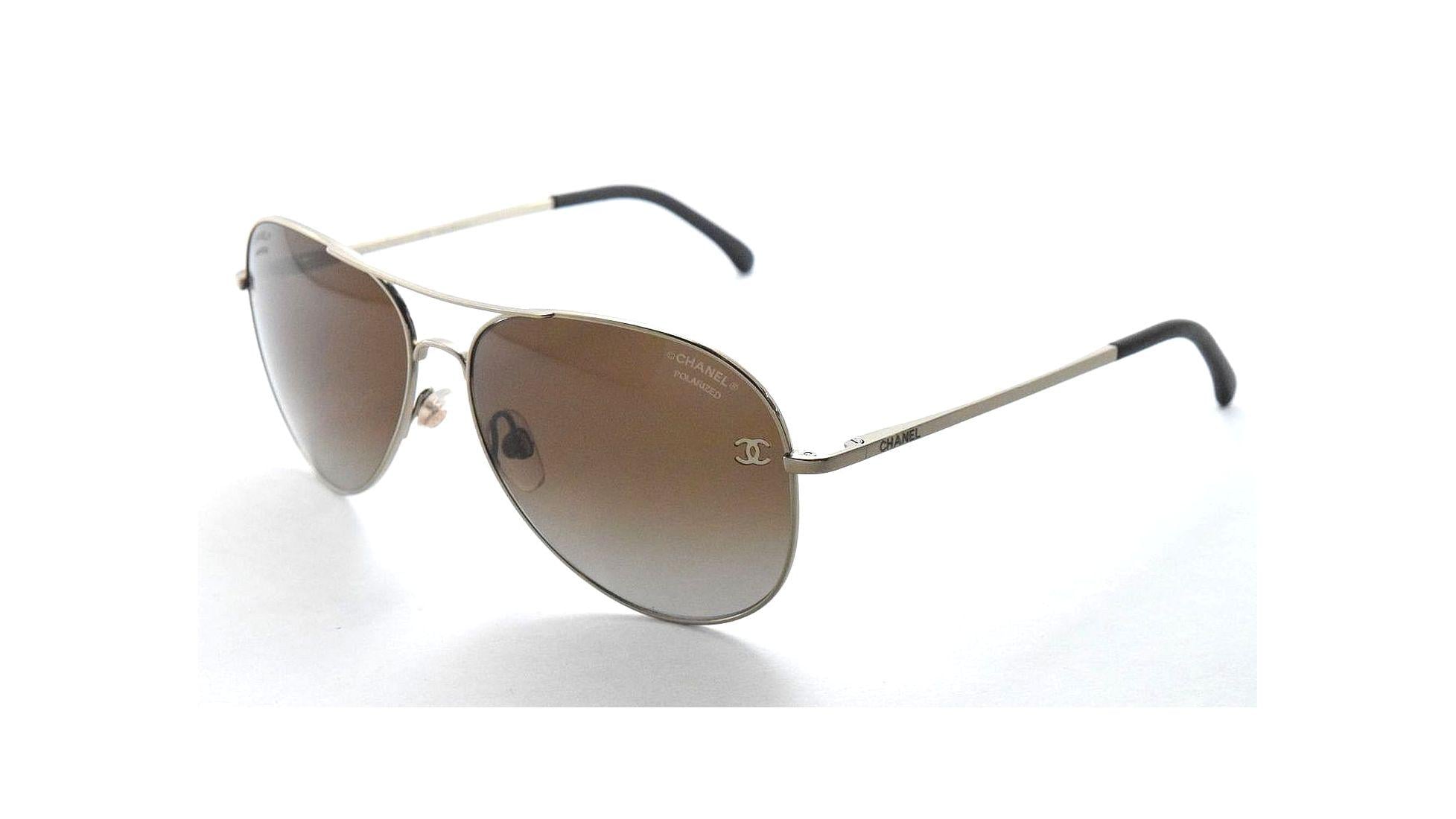 Chanel 4189TQ 395/S9 Matte Gold / Brown Polarized Gradient  display picture 1