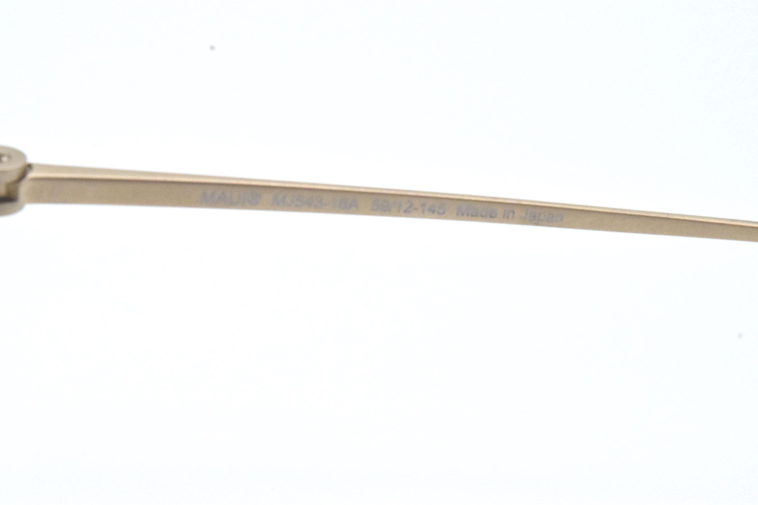 Maui Jim Shallows MJ 543-16A Aviator Gold Sunglasses Hcl Bronze Polarize (112) NEW Maui Jim Shallows Aviator Satin Gold Polarized HCL  main image 3