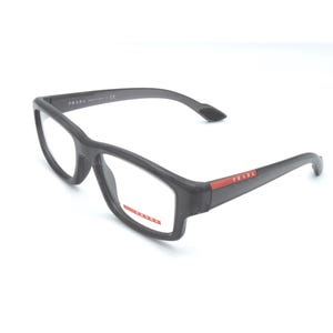 Prada Linea Rossa VPS 02E NAR-1O1 Eyeglasses Grey Red Frame 54 mm