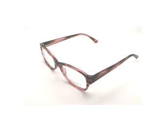 Gafas Versace 3176 5041 con montura de cuerno rosa/vino a rayas de 51 mm