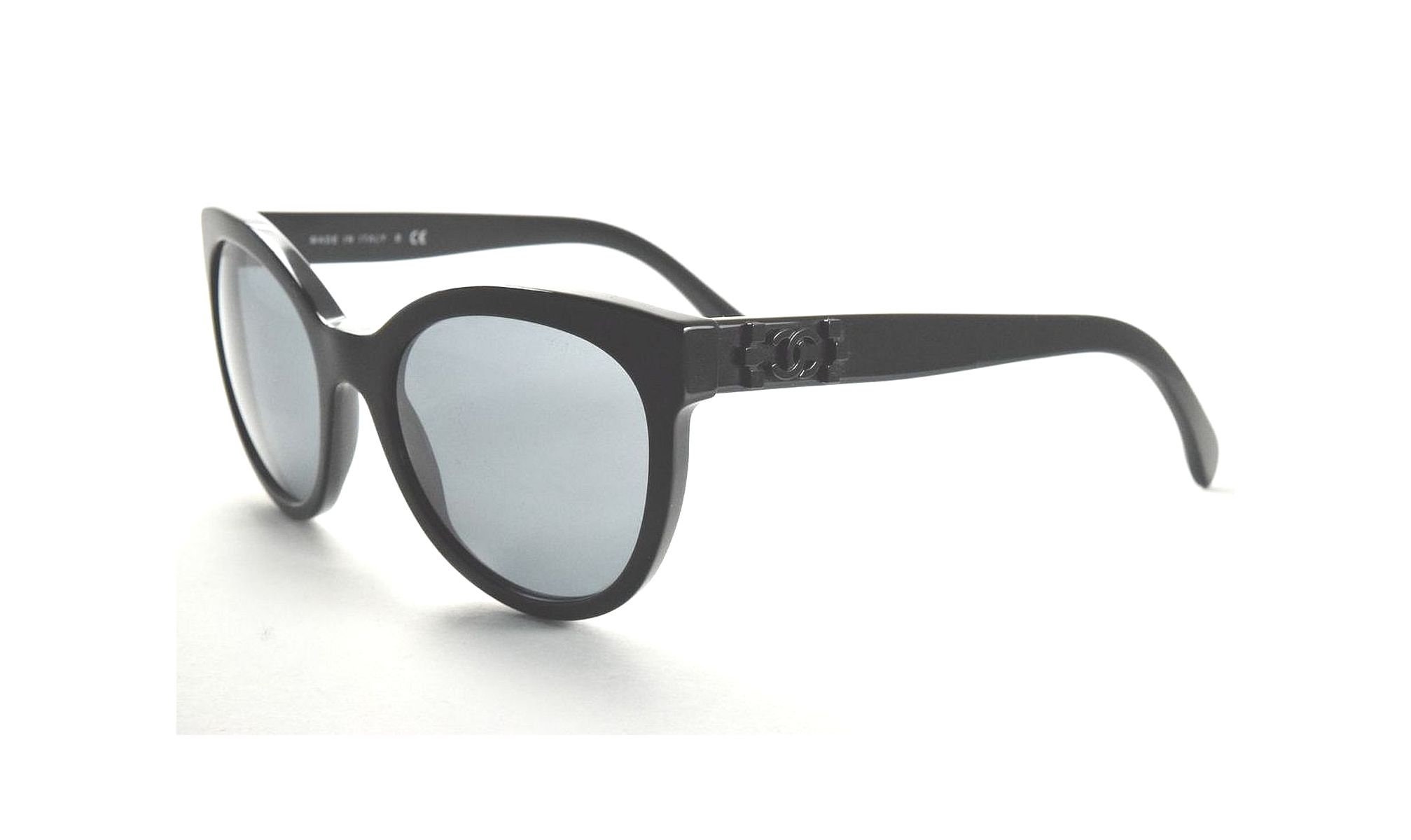 CHANEL Black Round Cat Eye Sunglasses 5315 CHANEL Sunglasses: Cat Eye Sunglasses, acetate & nylon  main image 3