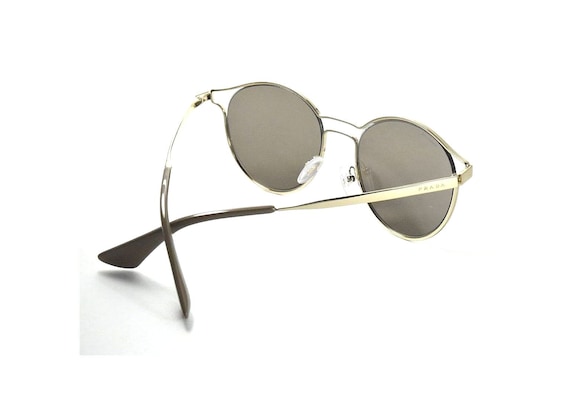 Prada SPR 62s ZVN-1C0 Cinema Metal Antique Gold / Brown/gold  display picture 3