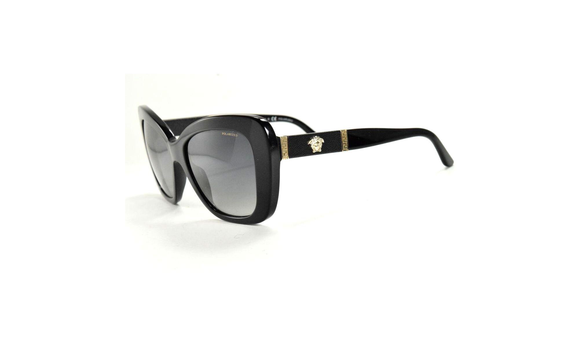 VERSACE Polarized VE 4305-Q 54 mm Black and Gold Sunglasses VERSACE Black/Gold Women main image 3
