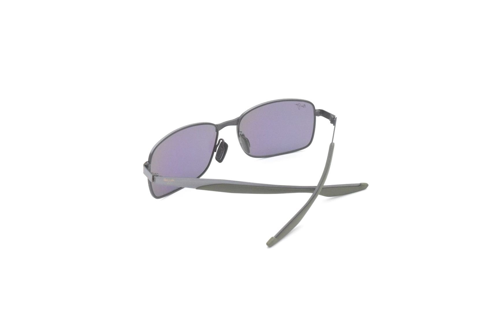 Maui Jim Shoal MJ 797-02F Rectangle Gunmetal Sunglasses Polarized Green Lens (B) Maui Jim Shoal Sunglasses | Free Shipping over $49! main image 3