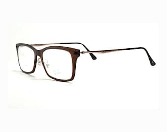 Gafas de vista Ray-Ban RB 7039 5450 Light Ray marrón mate cobre 51 mm + estuche RB