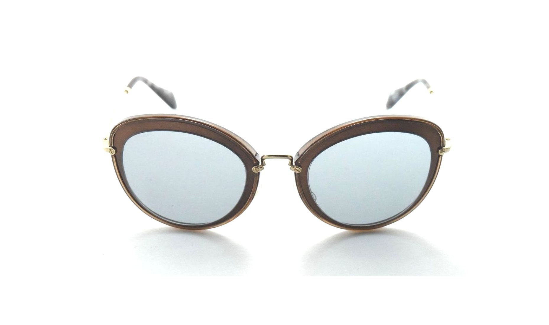 Miu Miu Sunglasses with Brown and Silver Accents Miu Miu MU 11ZS Sunglasses | LensCrafters main image 4