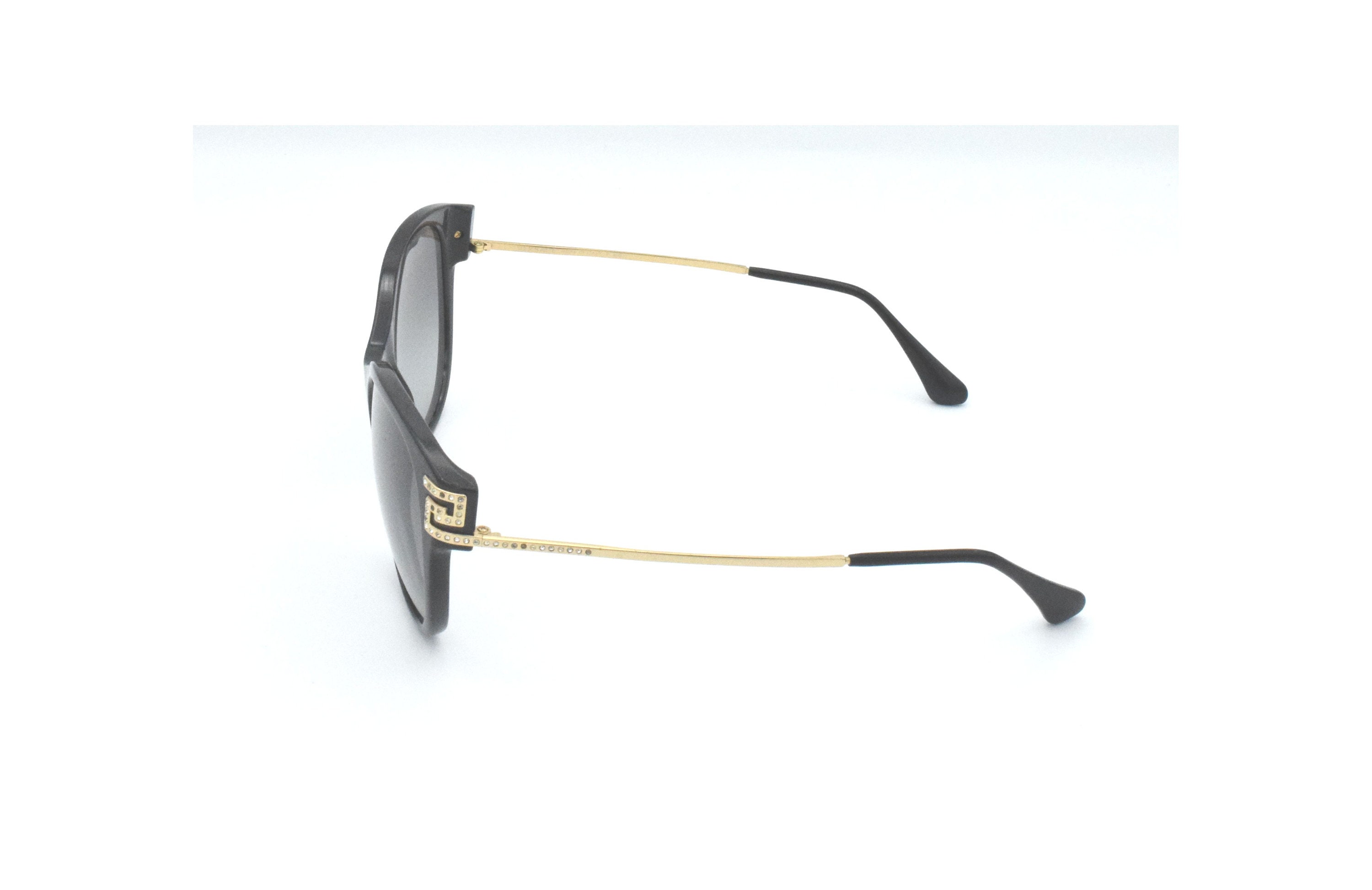 Versace 4316-B GB1/11 Black Gold / Grey Gradient Lenses - Etsy