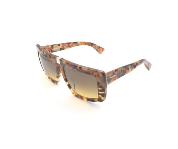 Miu Miu SMU 05O MAN-1F2 Yellow Horn Havana Brown Gradient  display picture 1