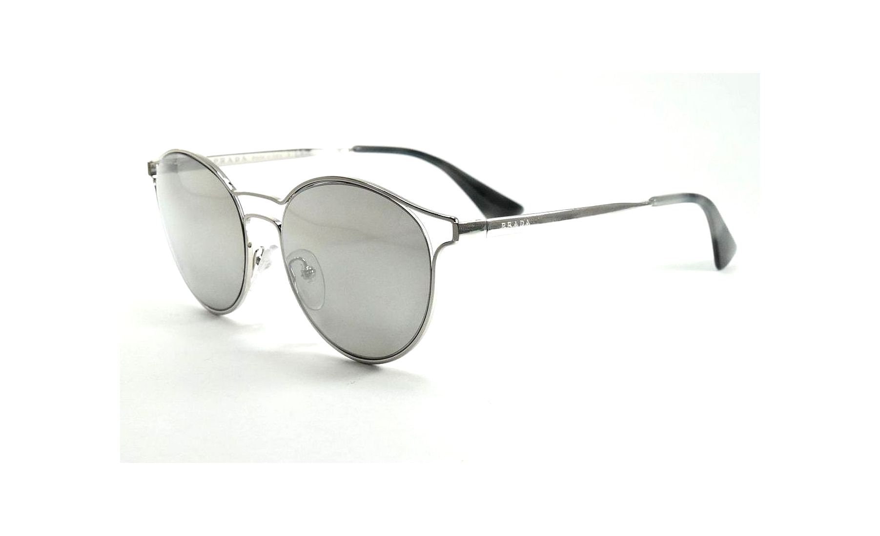 Prada Spr 62s 1BC-2B0 Silver / Light Grey Mirror Silver  display picture 3