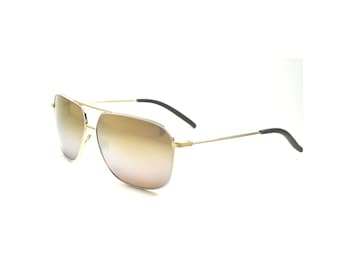 Maui Jim Kami MJ 778-05C Gold & White / Brown with Gold to Silver Mirror Polarized