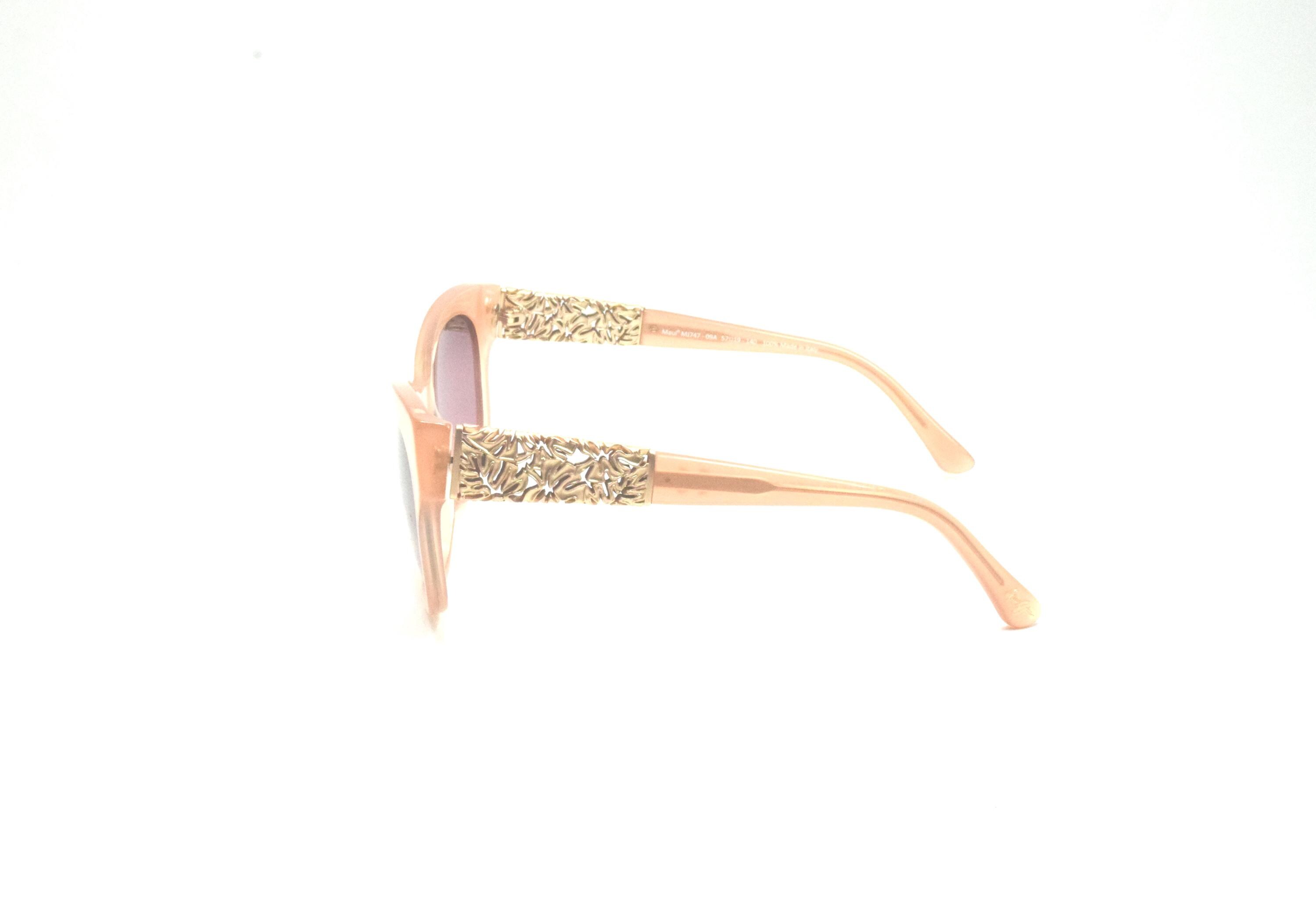 Maui Jim Monstera Mj 747-09A Guava with 24K Gold FRAME MAUI JIM MONSTERA LEAF MJ 747-09A GUAVA 24K | Mercari main image 3
