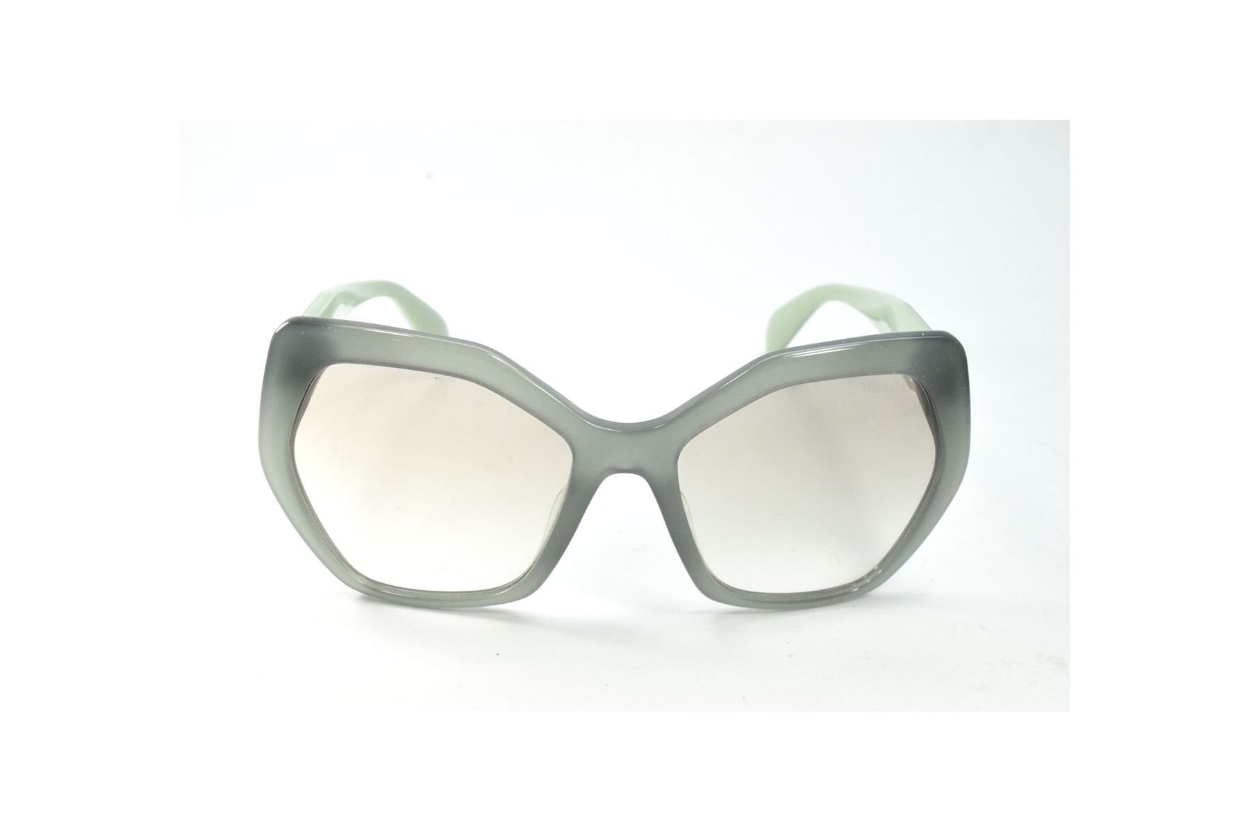 Prada SPR 16R F UEI 4P2 Opal Dark Green Grey Gradient Etsy