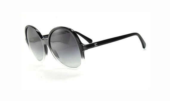 Chanel 5351 1555/s6 Black & Gray/ Black Gradient Lenses - Etsy display picture 1