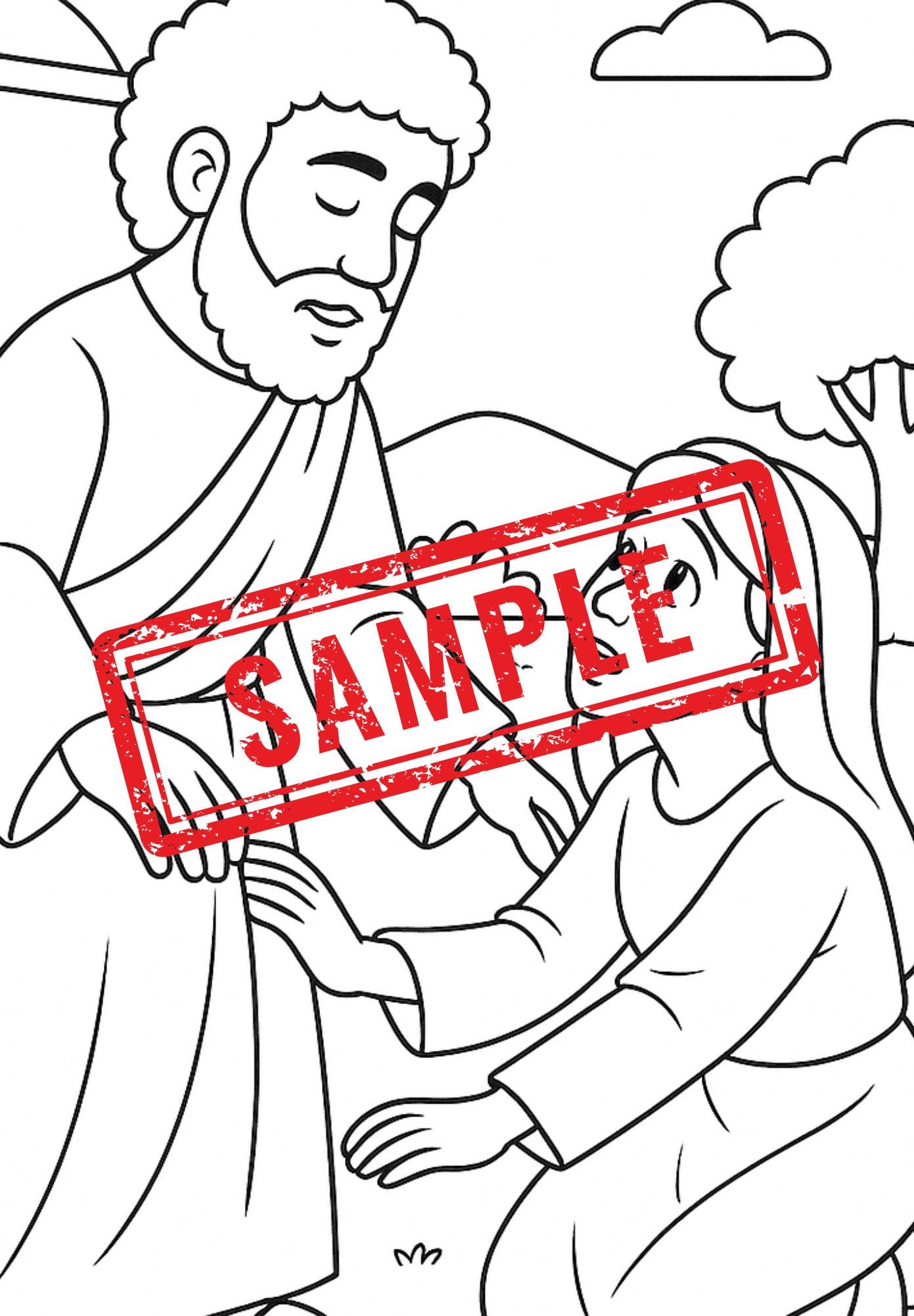 Sunday School Coloring Pages | Jesus Coloring Sheets | Bible Verse ...